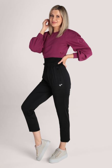 Pink Crop Sweatshirt