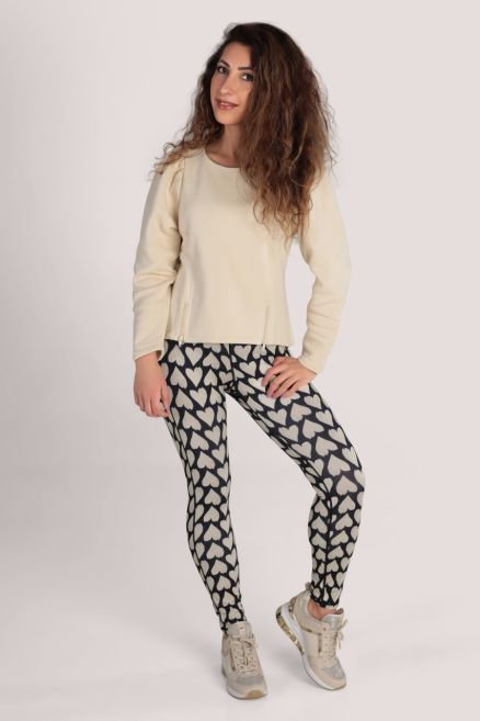 Ivory Tunic Sweatshirt