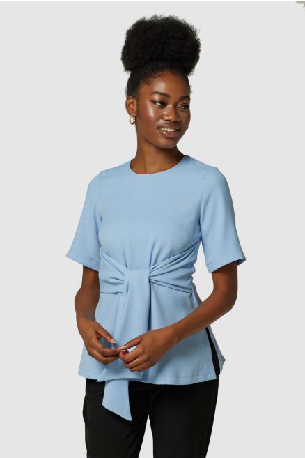 Baby Blue Tie Waist Top
