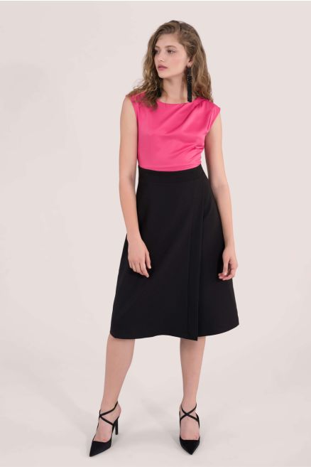 2-in-1 Pink and Black Dress