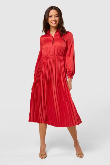 Closet Pleated Shirt Dress  SAMBA
