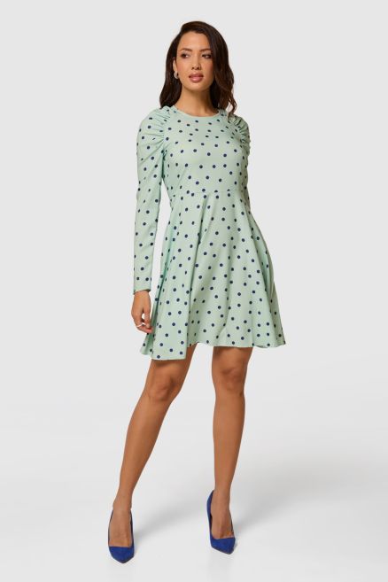 Closet Gathered Shoulder Dress  MINT