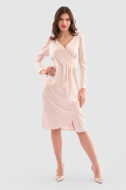 Blush Pink Drape Skirt Dress